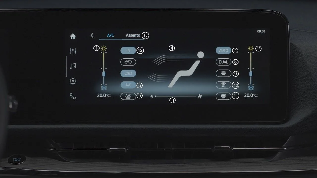 Ar Condicionado Digital Dual Zone